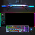 Wireless charging illuminated mouse pad